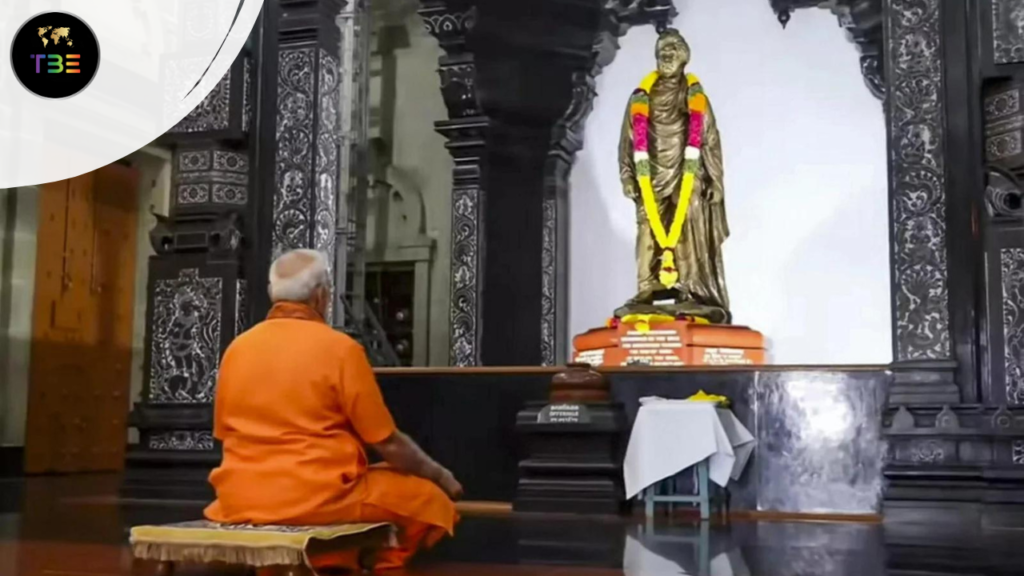 Prime Minister Narendra Modi meditating